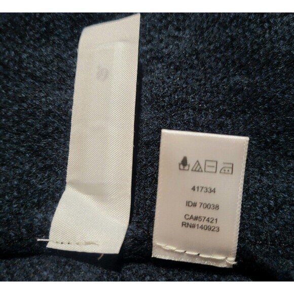 NWT LOFT Blue & Black Oversized Plaid Open Front Poncho Loose Wrap Baggy Top New - Picture 5 of 9